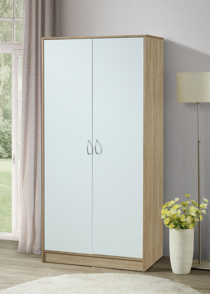 Ds Bardalona 2 Door Wardrobe White Pr8892 Wardrobes Nz Depot 3 - Nz Depot