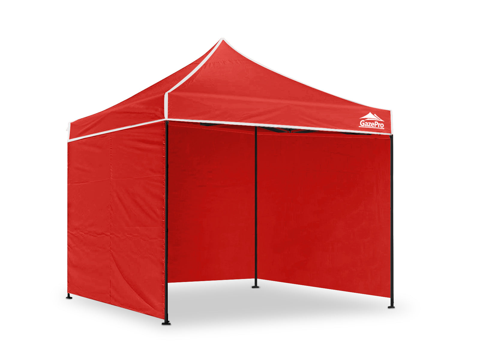 Gazebo C Silver Coated Roof 3X3M Red