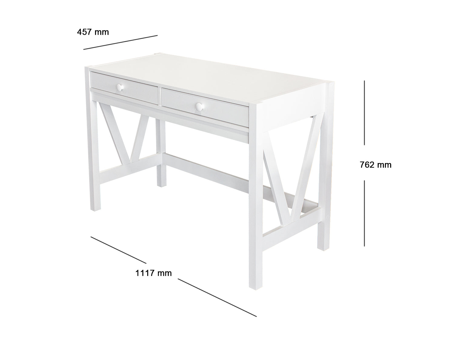 Ds Karra V Side Table Desk Pr9137 Desks Nz Depot 4 - Nz Depot