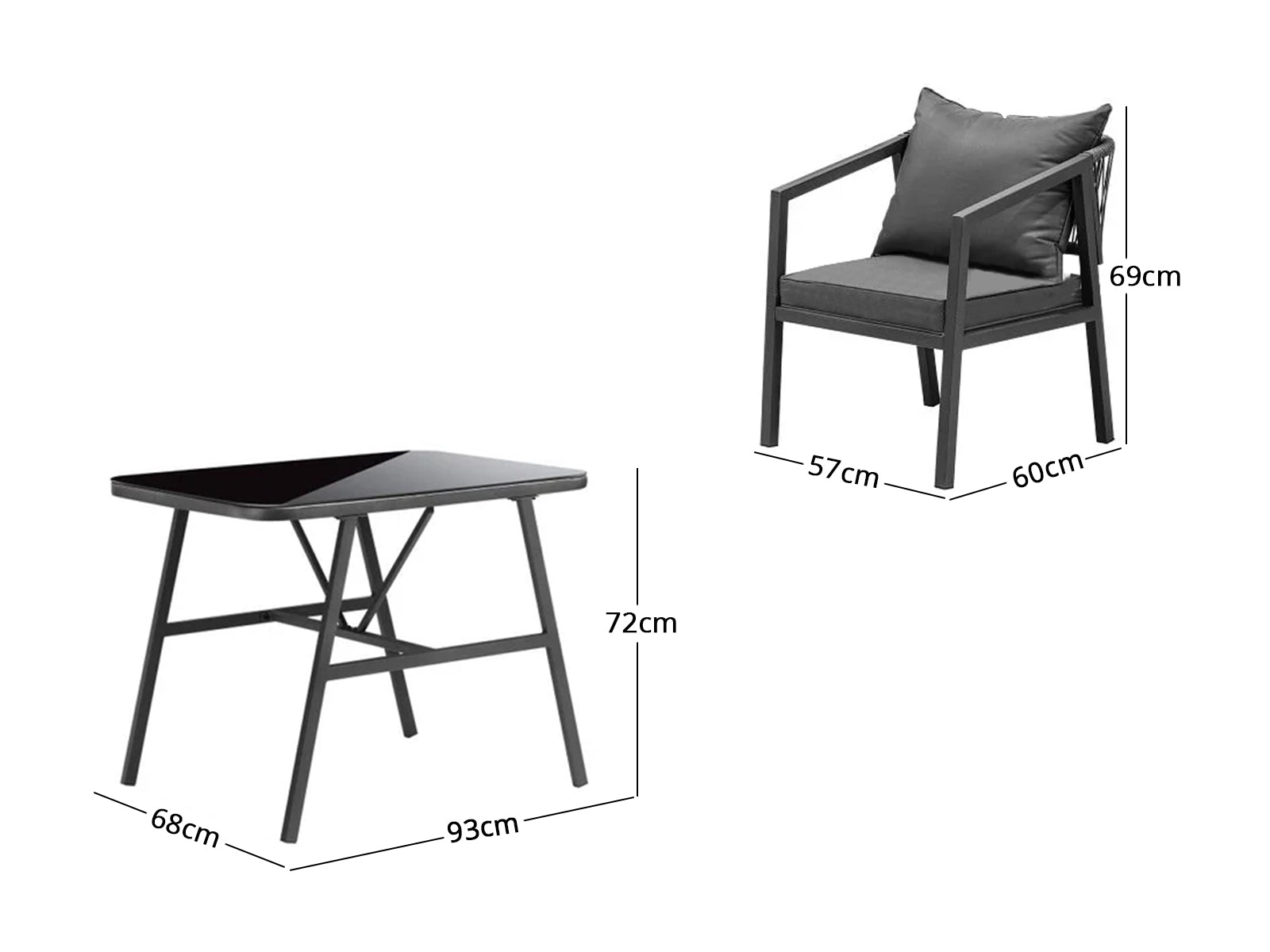 Ds Messina Bistro Set Pr71806 Outdoor Furniture Nz Depot 3 - Nz Depot