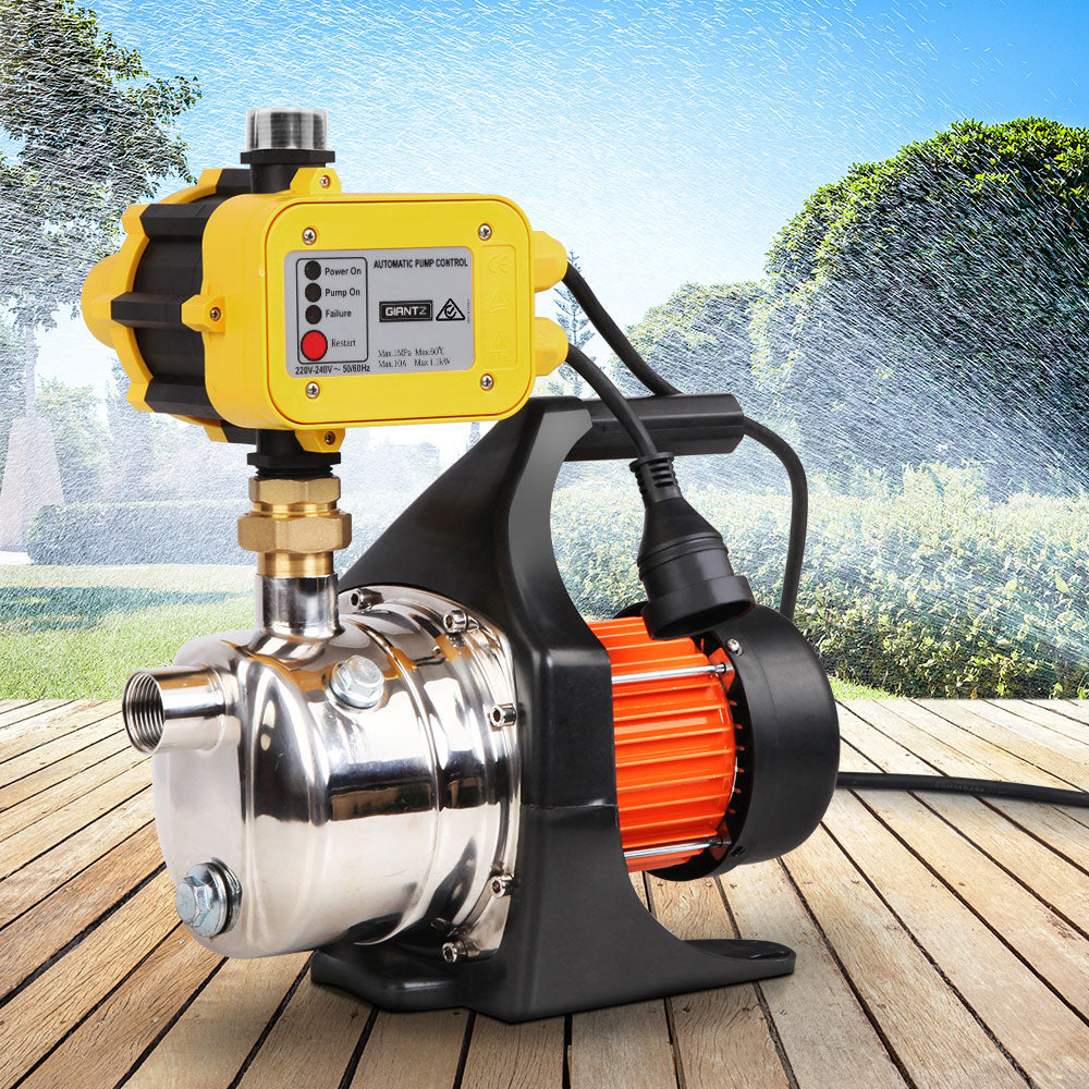 Ds Na Giantz 1500W High Pressure Garden Water Pump With Auto Controller Yellow Pr10392 Water Pumps Nz Depot 7 - Nz Depot