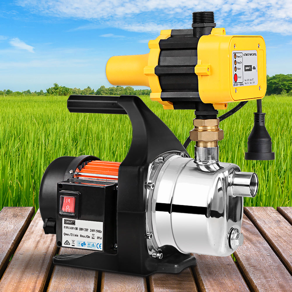 Ds Na Giantz 1500W High Pressure Garden Water Pump With Auto Controller Yellow Pr10392 Water Pumps Nz Depot 8 - Nz Depot