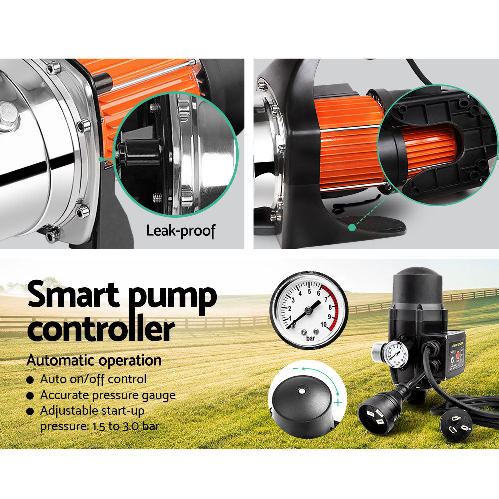 Ds Na Giantz 800W High Pressure Garden Water Pump With Auto Controller Bk Pr10391 Water Pumps Nz Depot 5 - Nz Depot