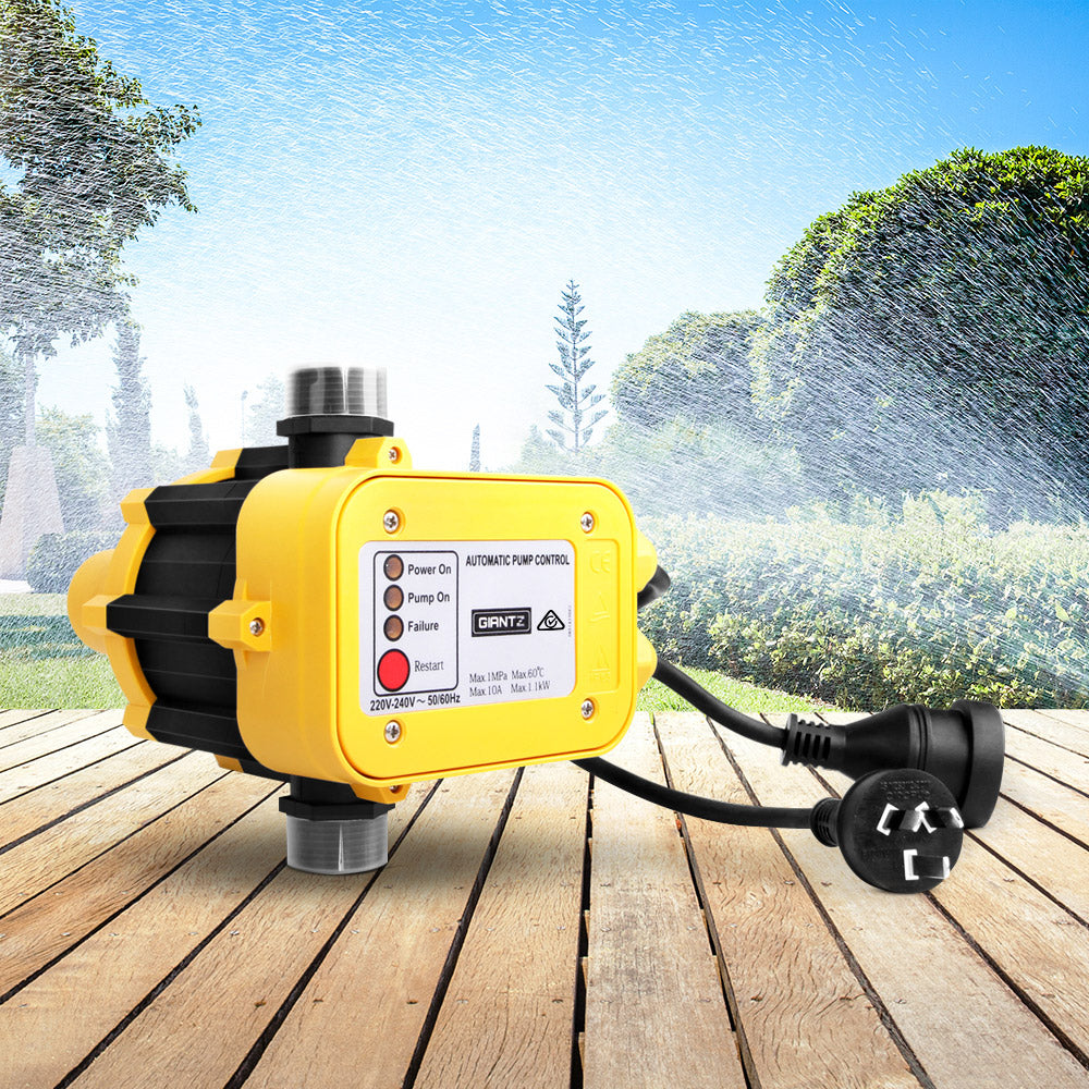 Ds Na Giantz Automatic Electronic Water Pump Controller Yellow Pr10193 Water Pumps Nz Depot 7 - Nz Depot