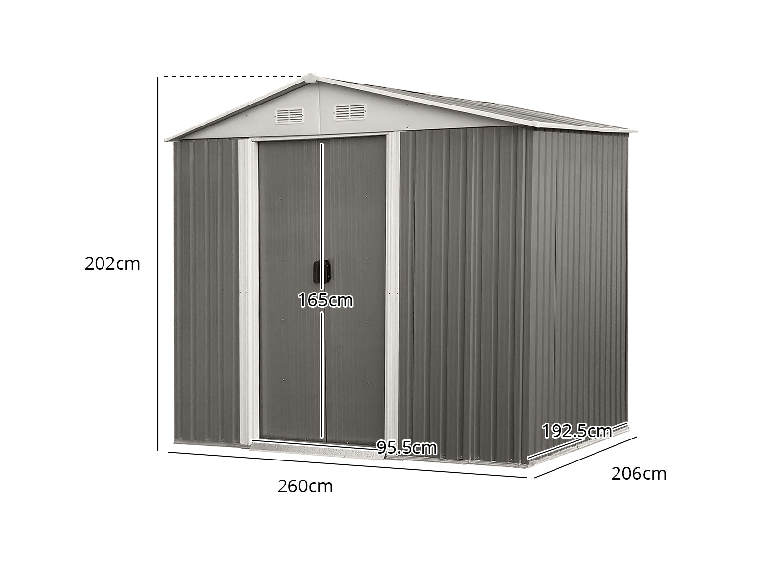 Ds New Garden Shed 6X8Ft Pr65617 Garden Sheds Nz Depot 3 - Nz Depot