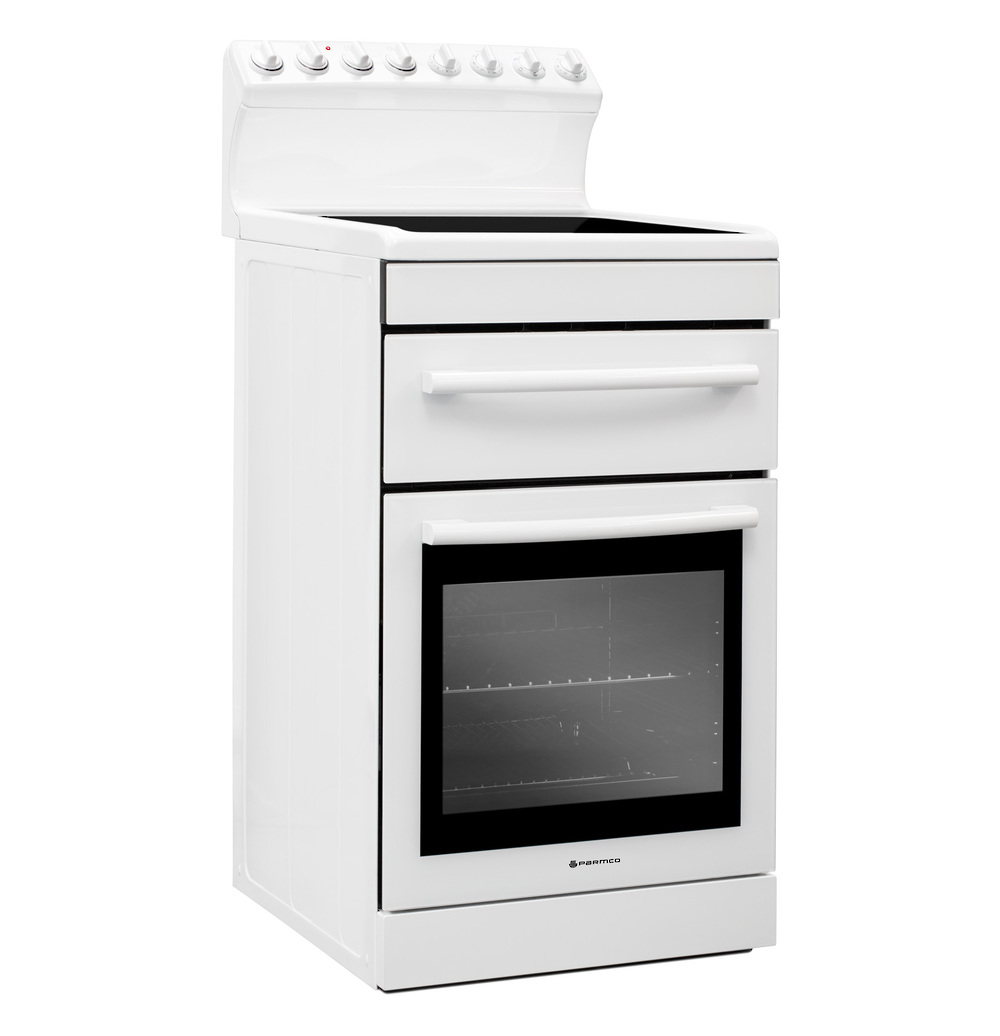 Parmco 540Mm Freestanding Stove Ceramic White Cook Fs54Cer Nz Depot 2 - Nz Depot