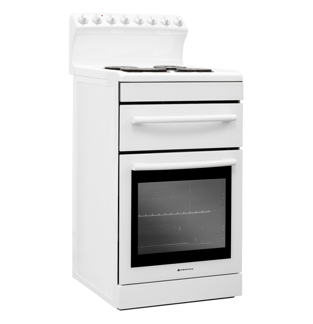 Parmco 540Mm Freestanding Stove Radiant Coil Cooktop Electric Oven White Cook Fs54R Nz Depot 2 - Nz Depot