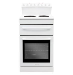 Parmco 540Mm Freestanding Stove Radiant Coil Cooktop Electric Oven White Cook Fs54R Nz Depot - Nz Depot