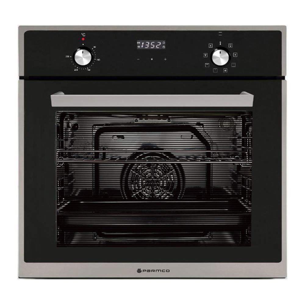 Parmco 600Mm 76Litre Oven, 8 Function, Stainless Steel - Nzdepot