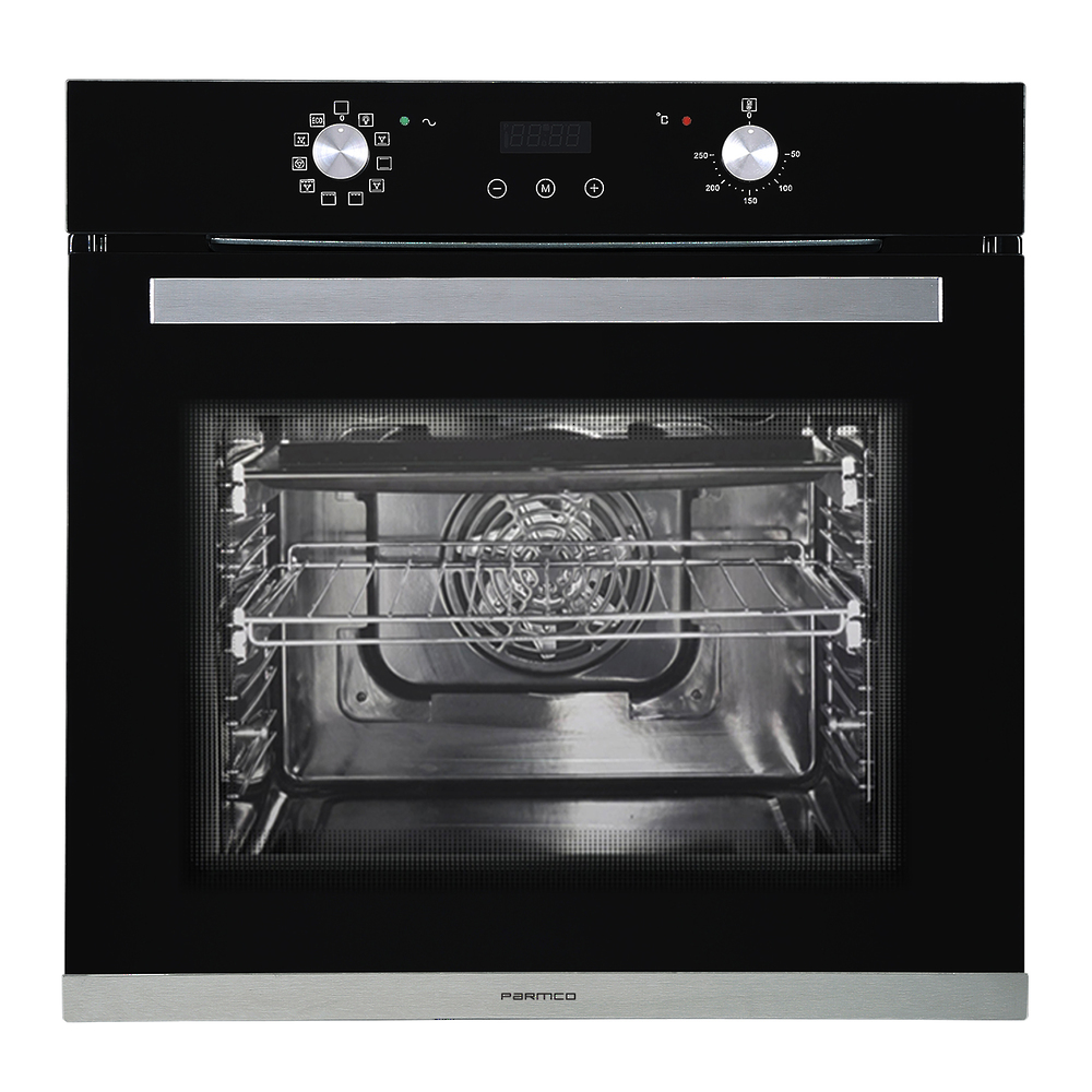 Parmco 600Mm 80 Litre Oven, 10 Function, Black - Nzdepot