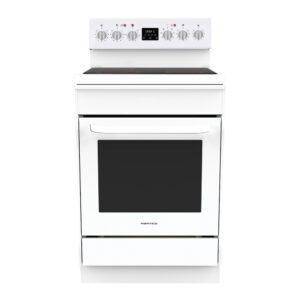 Parmco 600mm Freestanding Stove, Ceramic Cooktop, 8 Function Electric Oven, White - NZDEPOT