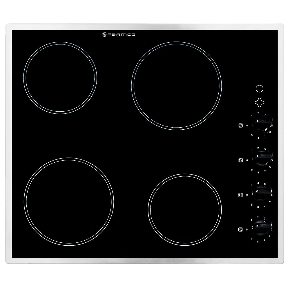 Parmco 600Mm Hob, Ceramic, Stainless Steel Frame - Nzdepot