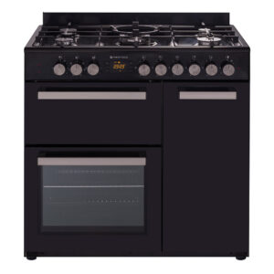 Parmco 900mm Country Style Freestanding Gas Stove, 1 & 1/2 Ovens + Grill, Black - NZDEPOT