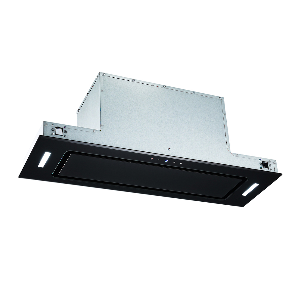 Parmco 900Mm Integrated Turbo Pak Plus Black Glass Vent Rt9G1000 Nz Depot 1 - Nz Depot