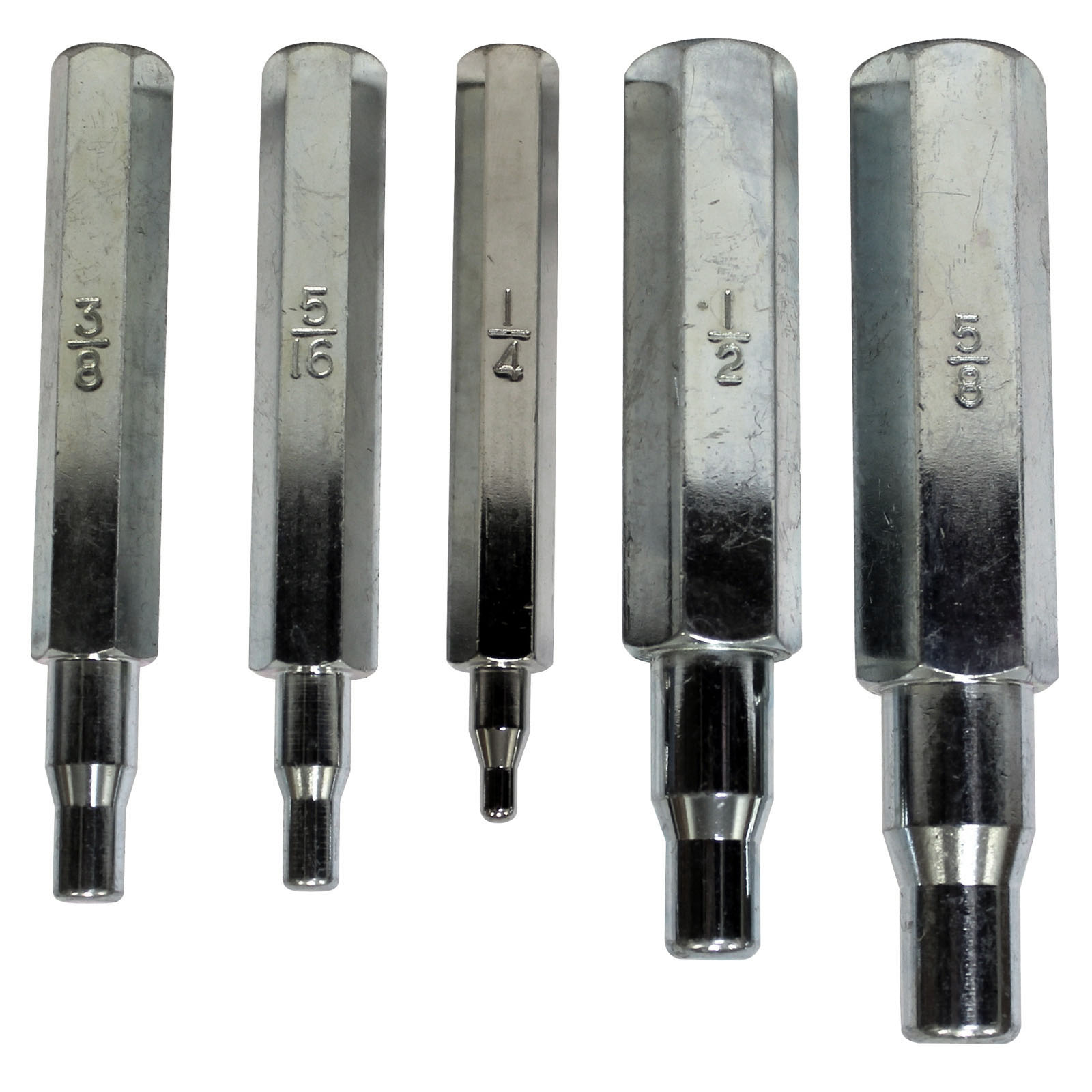 Set Of 5 Swaging Punches -