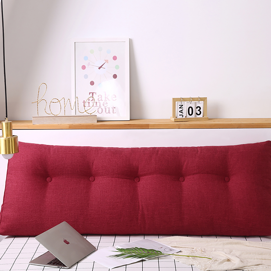 Soga 100Cm Rose Red Triangular Wedge Bed Pillow Headboard Backrest Bedside Tatami Cushion Home Decor, Furniture, Living Room Furniture, Occasional Chairs, , ,  - Nz Depot 4