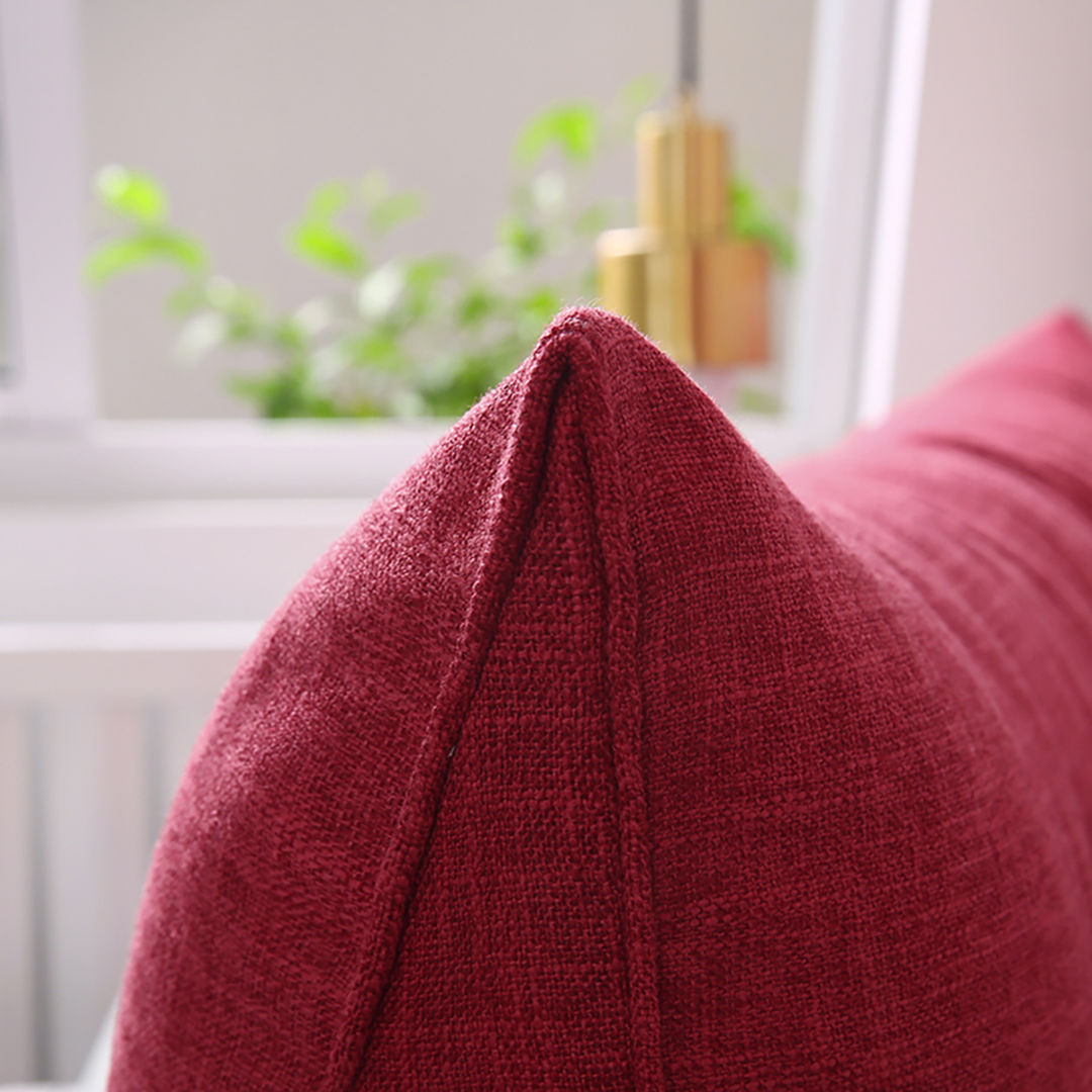 Soga 100Cm Rose Red Triangular Wedge Bed Pillow Headboard Backrest Bedside Tatami Cushion Home Decor, Furniture, Living Room Furniture, Occasional Chairs, , ,  - Nz Depot 10