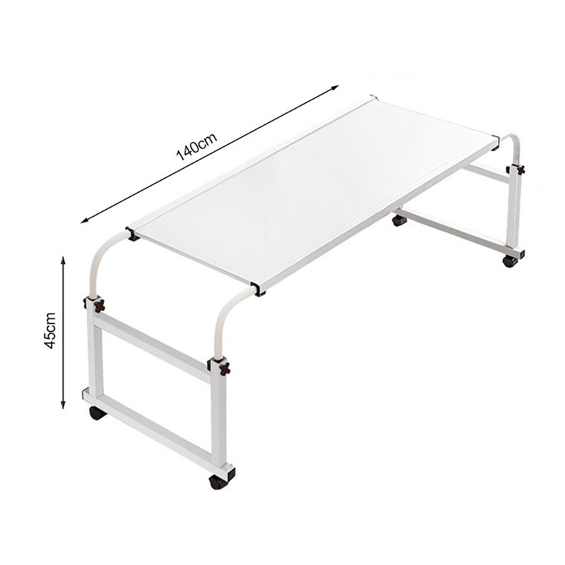 Soga 120X45Cm White Cross Bed Movable Desk Table W/ Adjustable Length &Amp; Height, Furniture, Living Room Furniture, Tables, , ,  - Nz Depot 5