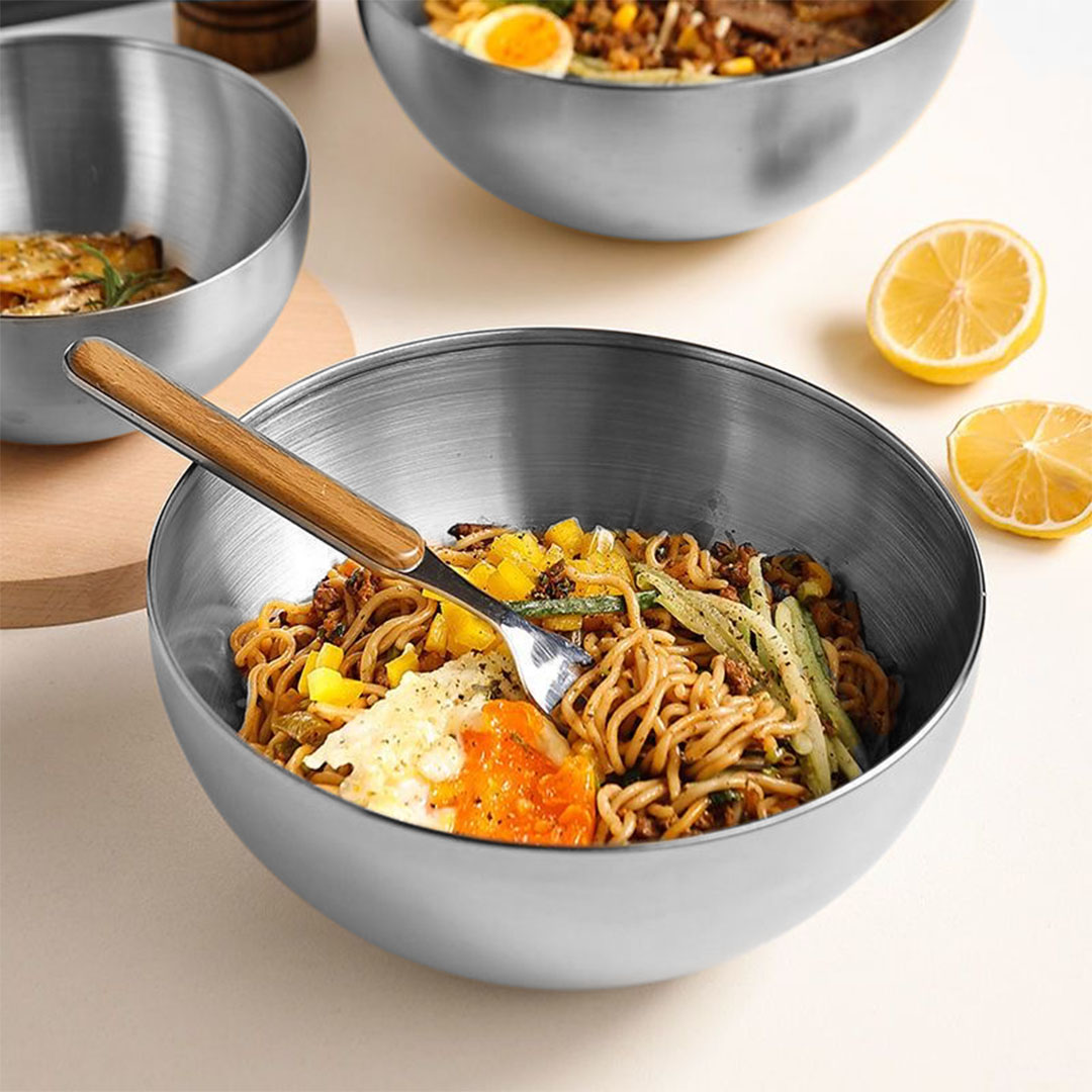 Soga 15Cm Elegant Silver Salad Bowl With Model 201 A Versatile Kitchen Essential, Home &Amp; Living, Kitchen &Amp; Dining, Cookware, Casserole Dishes, ,  - Nz Depot 3