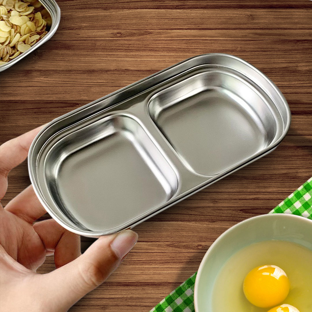 Soga 15Cm Silver Sauce Pan With Two Compartments Divided Sauce Dish Kitchen Essential, Home &Amp; Living, Kitchen &Amp; Dining, Cookware, Saucepans, ,  - Nz Depot 3