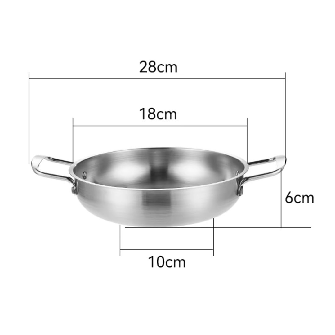 Soga 18Cm Premium Silver Seafood Dry Pot Stockpot Versatile And Durable Kitchen Essential, Home &Amp; Living, Kitchen &Amp; Dining, Cookware, Casserole Dishes, ,  - Nz Depot 5