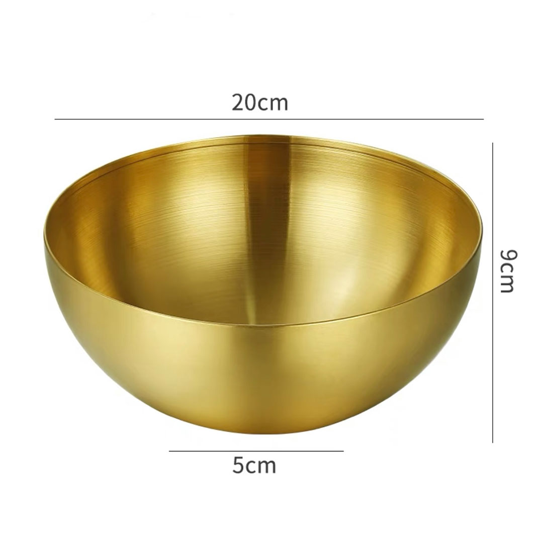 Soga 20Cm Gold Salad Bowl With Model 201 Elegant And Durable Kitchen Essential, Home &Amp; Living, Kitchen &Amp; Dining, Cookware, Casserole Dishes, ,  - Nz Depot 5