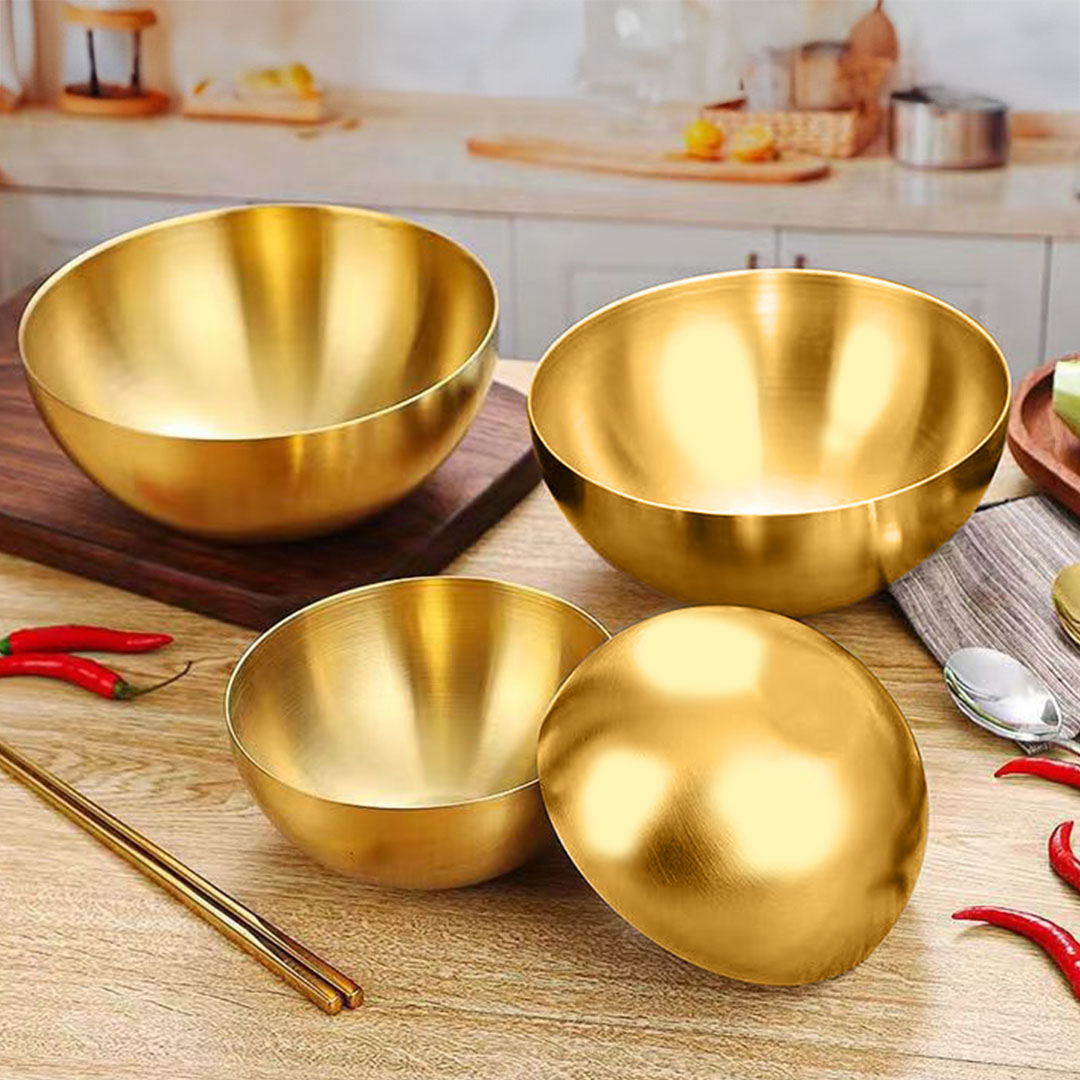 Soga 20Cm Gold Salad Bowl With Model 201 Elegant And Durable Kitchen Essential, Home &Amp; Living, Kitchen &Amp; Dining, Cookware, Casserole Dishes, ,  - Nz Depot 7