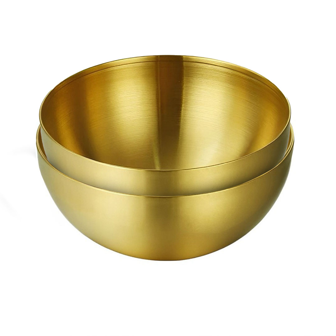 Soga 20Cm Gold Salad Bowl With Model 201 Elegant And Durable Kitchen Essential, Home &Amp; Living, Kitchen &Amp; Dining, Cookware, Casserole Dishes, ,  - Nz Depot 1