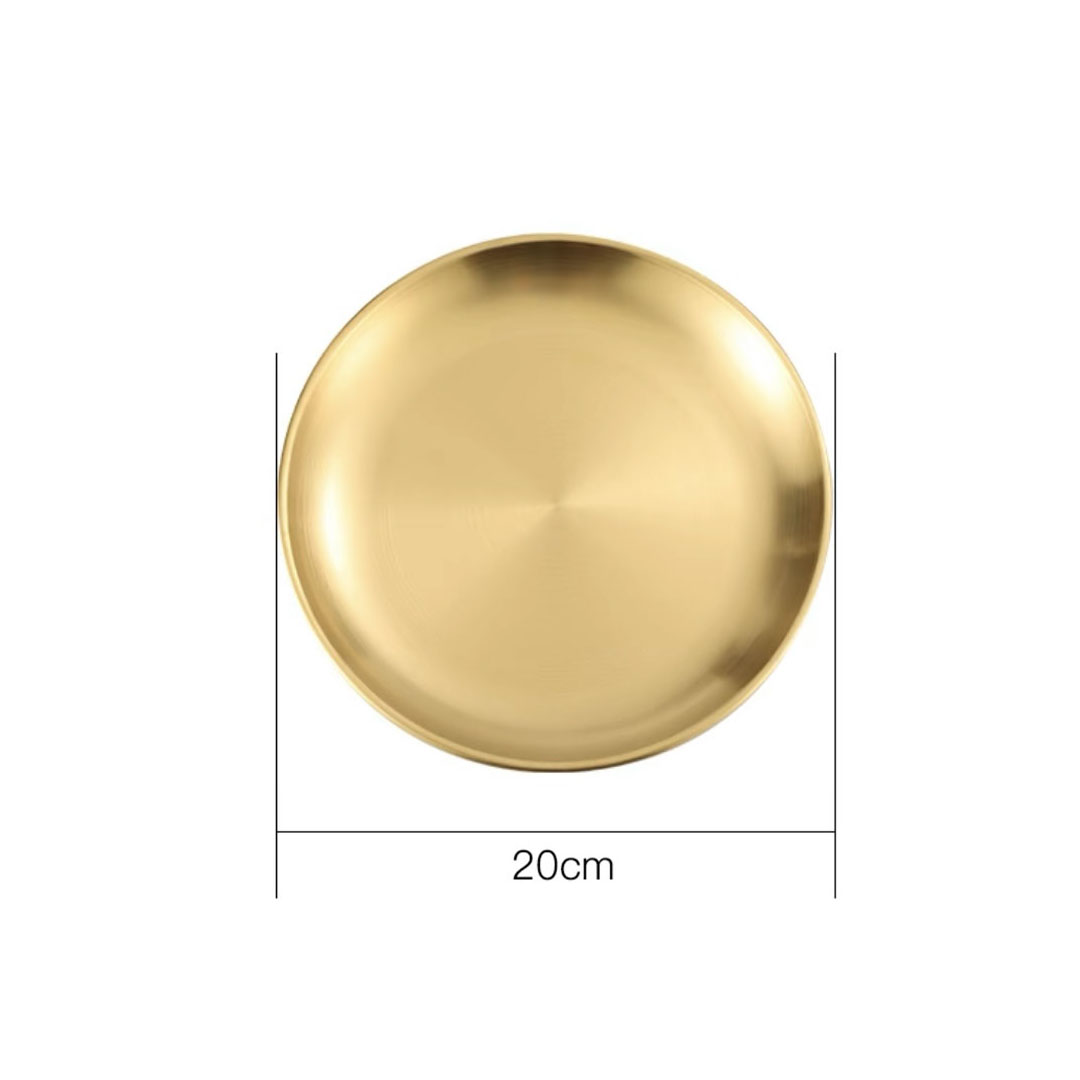 Soga 20Cm Premium Gold Grilling Plate Durable Heat Resistant, Perfect For Bbqs And Outdoor Cooking Kitchen Essential, Home &Amp; Living, Kitchen &Amp; Dining, Cookware, Saucepans, ,  - Nz Depot 5