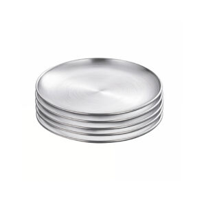 SOGA 20cm Premium Silver Grilling Plate Durable, Heat Resistan Perfect for BBQs and Outdoor Cooking Kitchen Essential, home & living, kitchen & dining, cookware, saucepans, ,  - NZ DEPOT 1