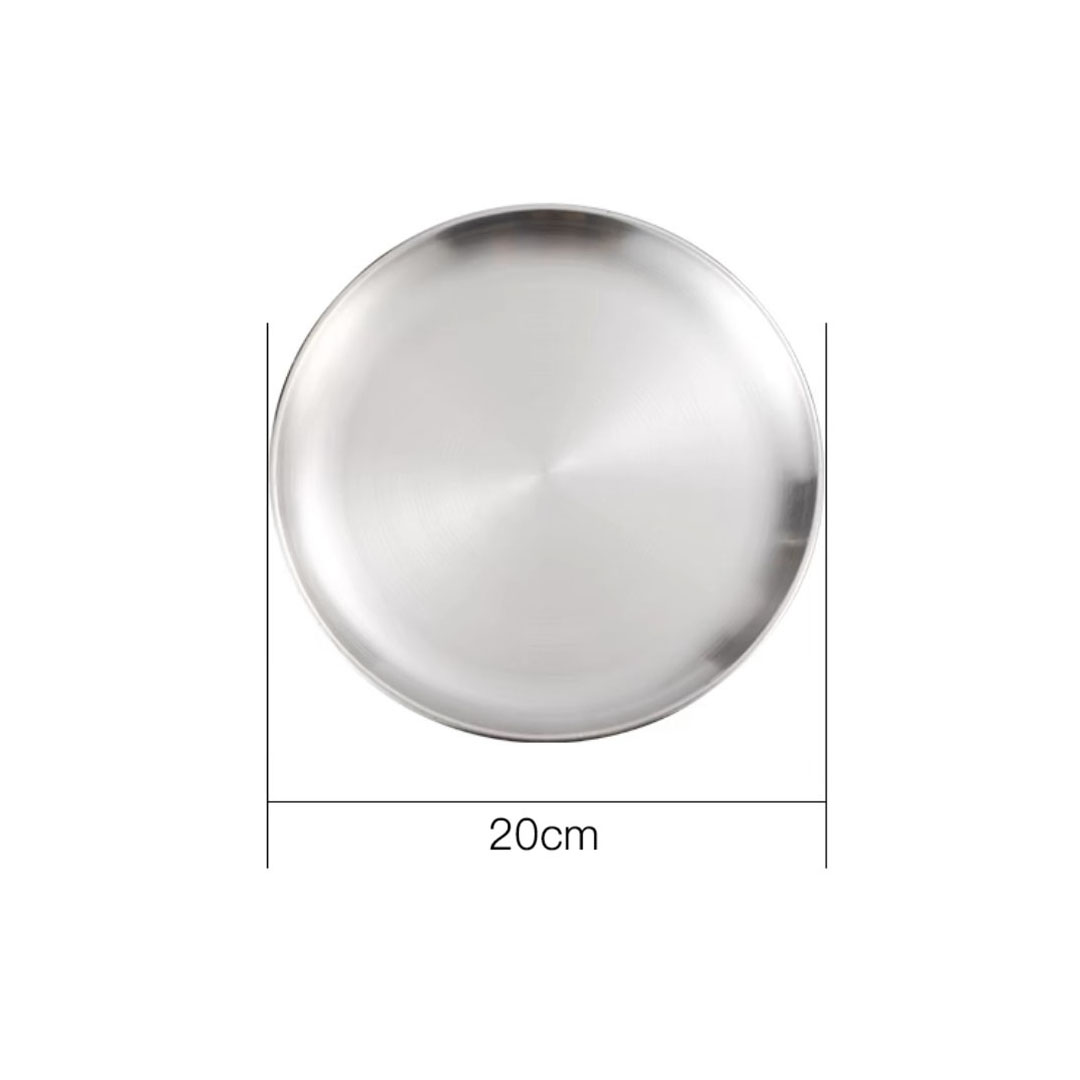 Soga 20Cm Premium Silver Grilling Plate Durable, Heat Resistan Perfect For Bbqs And Outdoor Cooking Kitchen Essential, Home &Amp; Living, Kitchen &Amp; Dining, Cookware, Saucepans, ,  - Nz Depot 5