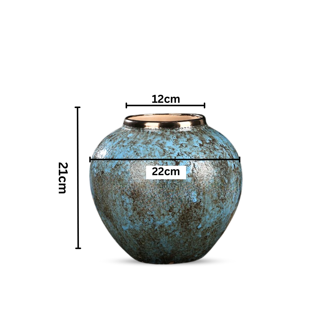 Soga 21X22Cm Light Blue Small Ceramic Flower Vase Elegant Living Room Home Decor, Home &Amp; Living, Home Decor, Vases, , ,  - Nz Depot 2