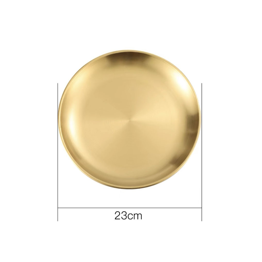 Soga 23Cm Premium Gold Grilling Plate Durable Heat Resistant Perfect For Bbqs And Outdoor Cooking Kitchen Essential, Home &Amp; Living, Kitchen &Amp; Dining, Cookware, Saucepans, ,  - Nz Depot 5