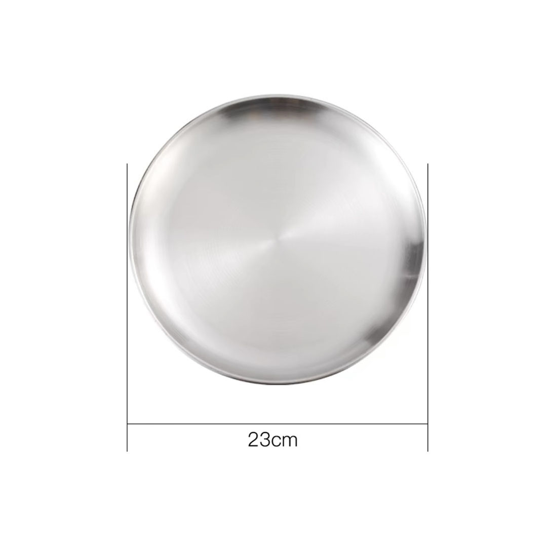 Soga 23Cm Premium Silver Grilling Plate Durable Heat Resistant, Perfect For Bbqs And Outdoor Cooking Kitchen Essential, Home &Amp; Living, Kitchen &Amp; Dining, Cookware, Saucepans, ,  - Nz Depot 5