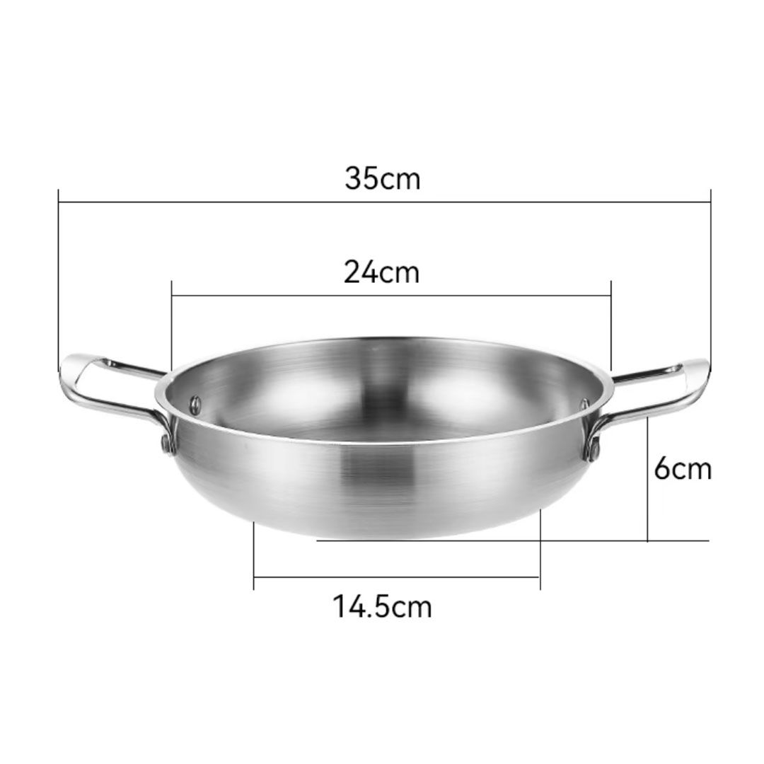 Soga 24Cm Premium Silver Seafood Dry Pot Stockpot Versatile And Durable Kitchen Essential, Home &Amp; Living, Kitchen &Amp; Dining, Cookware, Casserole Dishes, ,  - Nz Depot 5