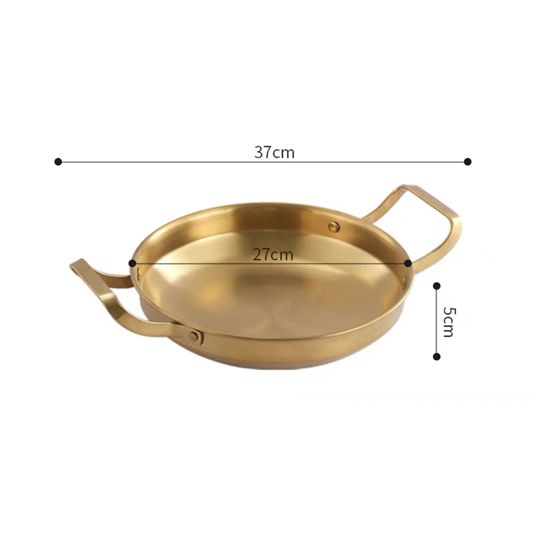 Soga 26Cm Dry Pot, Gold Plated 202 Material Stainless Steel And Kitchen Essential, Home &Amp; Living, Kitchen &Amp; Dining, Cookware, Casserole Dishes, ,  - Nz Depot 6