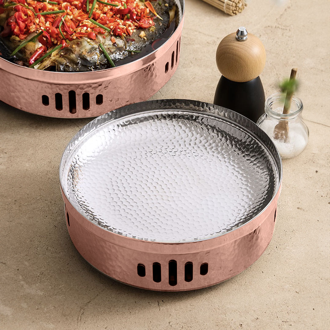 Soga 26Cm Hammered Texture Dry Pot In Rose Gold Color Kitchen Essential, Home &Amp; Living, Kitchen &Amp; Dining, Cookware, Casserole Dishes, ,  - Nz Depot 3