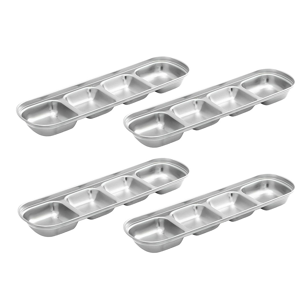 Soga 26Cm Silver Sauce Pan With Four Compartments Divided Sauce Dish Kitchen Essential, Home &Amp; Living, Kitchen &Amp; Dining, Cookware, Saucepans, ,  - Nz Depot 1