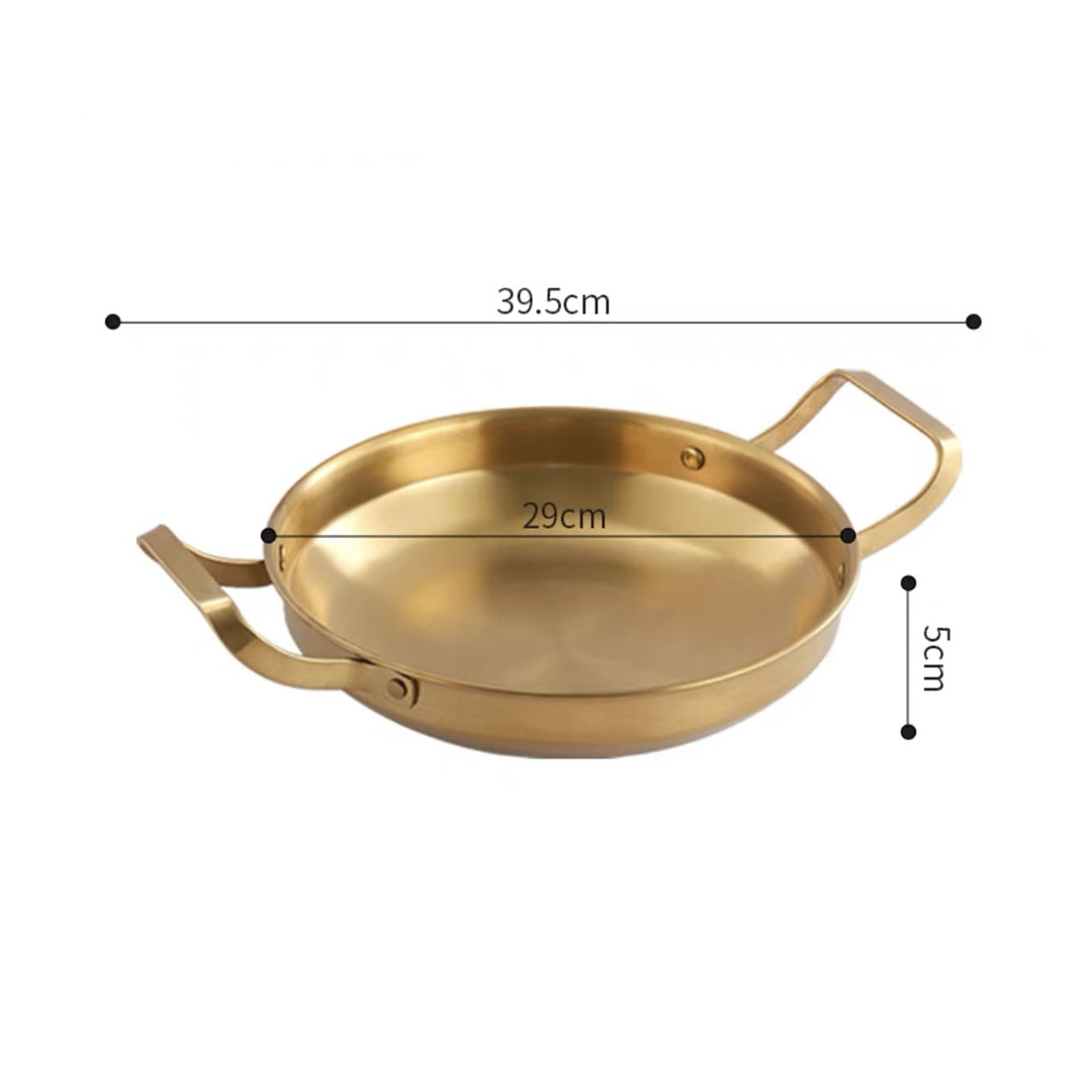 Soga 28Cm Dry Pot, Gold Plated 202 Material Stainless Steel And Kitchen Essential, Home &Amp; Living, Kitchen &Amp; Dining, Cookware, Casserole Dishes, ,  - Nz Depot 6