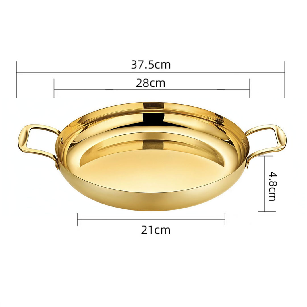 Soga 28Cm Flat Base Seafood Dry Pot In Elegant Gold Color With Durable For Kitchen Essential, Home &Amp; Living, Kitchen &Amp; Dining, Cookware, Casserole Dishes, ,  - Nz Depot 6