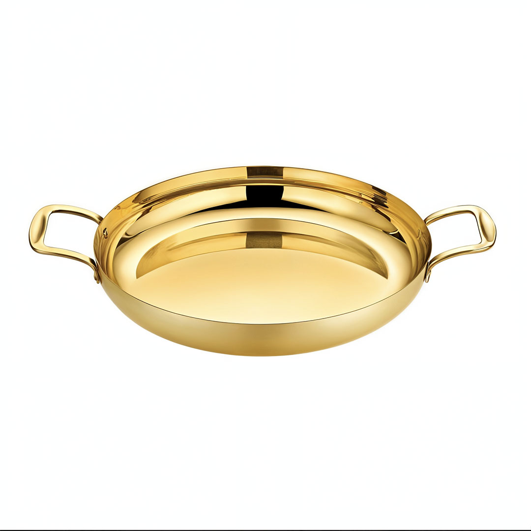 Soga 28Cm Flat Base Seafood Dry Pot In Elegant Gold Color With Durable For Kitchen Essential, Home &Amp; Living, Kitchen &Amp; Dining, Cookware, Casserole Dishes, ,  - Nz Depot 1