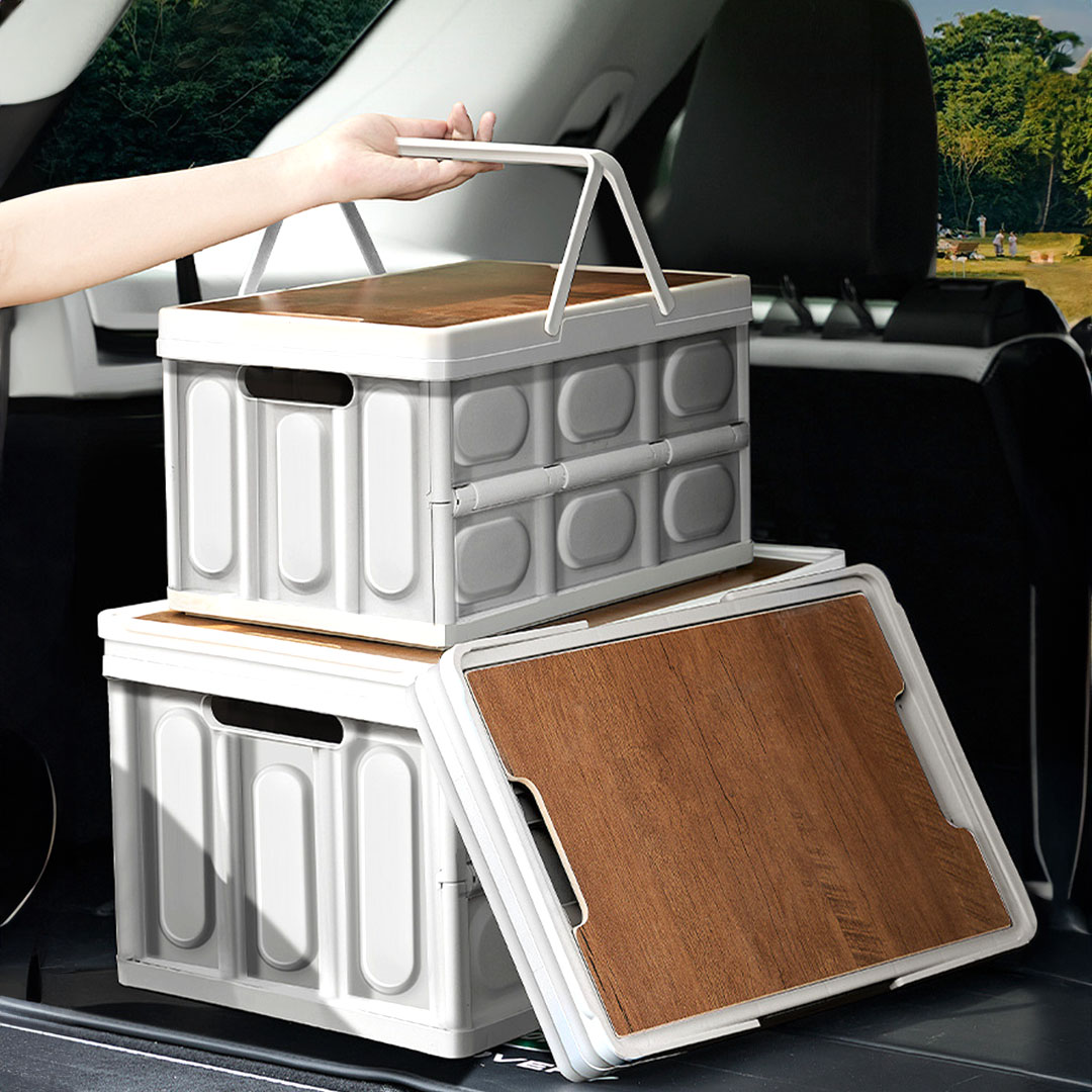 Soga 2X 34.5X22Cm 18L White Car &Amp; Camping Foldable Storage Box Crate Stackable Container No Handle, Furniture, Storage &Amp; Shelving, Home Storage, , ,  - Nz Depot 10