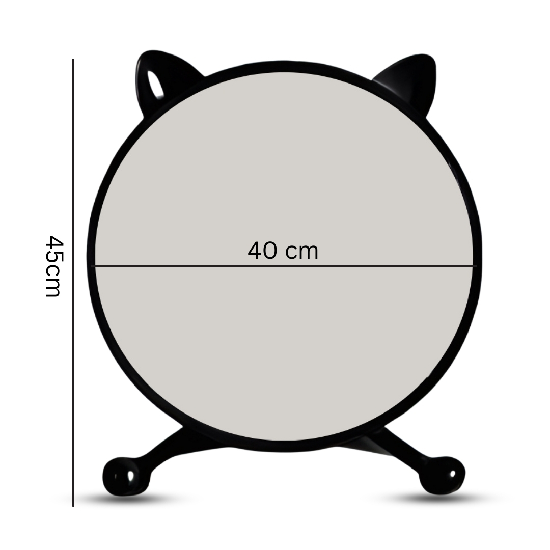 Soga 2X 40Cm Black Smart Makeup Bedroom Table Mirror Cat Ear Style No Led Light, Home, Bathroom, Bathroom Accessories, Bathroom Storage, ,  - Nz Depot 2