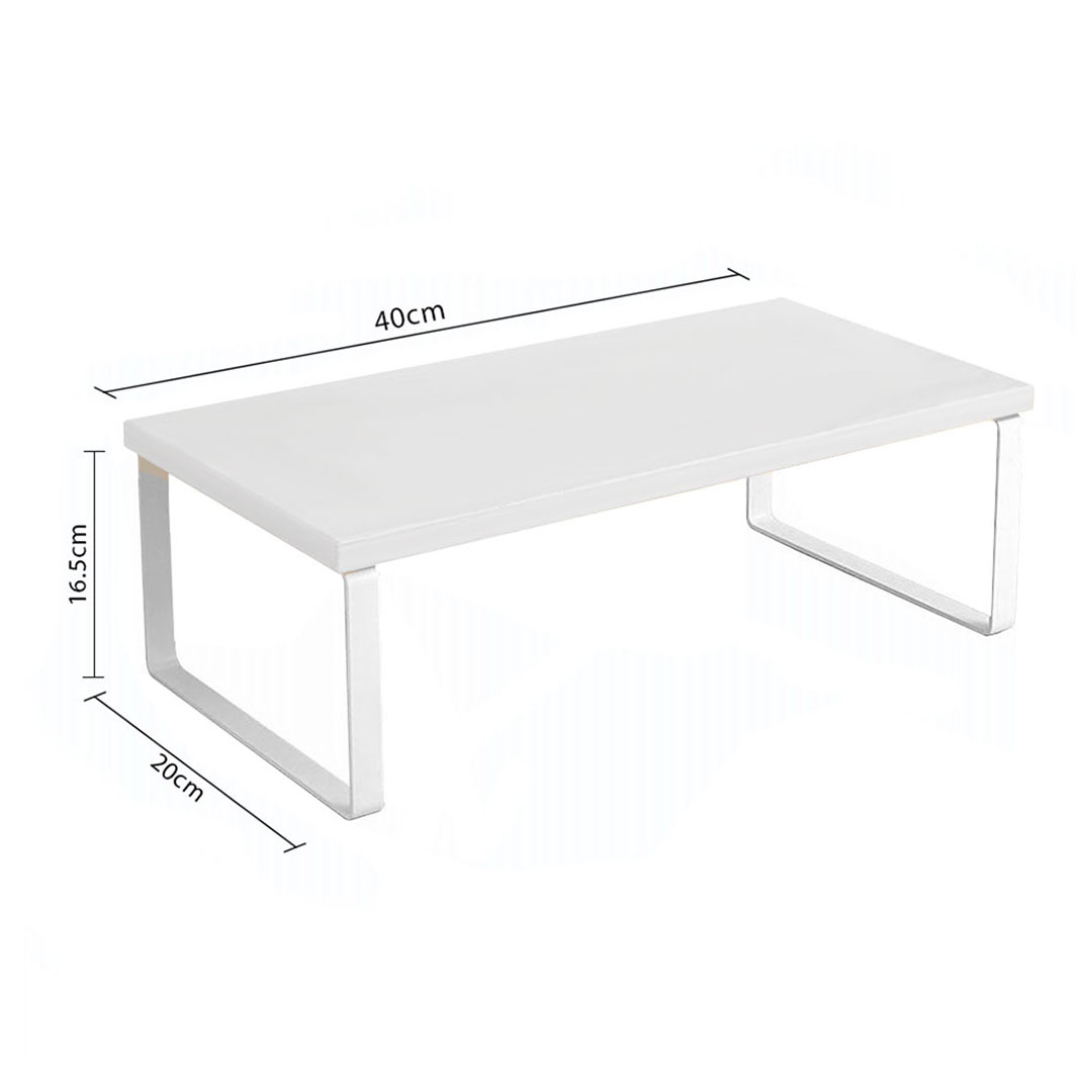 Soga 2X 40Cm White Computer Monitor Elevated Stand Desktop Support Station Rack, Furniture, Living Room Furniture, Tables, , ,  - Nz Depot 6