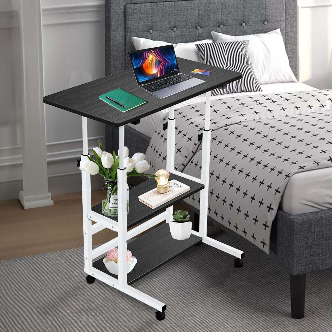 Soga 2X 40X80Cm Black Bedside Table Movable Bedroom Desk Student Computer Table, Furniture, Living Room Furniture, Tables, , ,  - Nz Depot 7