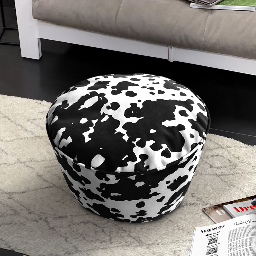 Soga 2X 48X35Cm Round Soft Pouffe Seat Cushion Elegant Home Accent D?Cor Stylish Footstool, Furniture, Living Room Furniture, Occasional Chairs, , ,  - Nz Depot 5