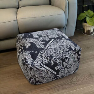 SOGA 2X 55x30cm Black Squared Soft Pouffe Seat Cushion Elegant Home Accent D?cor Stylish Footstool, Furniture, Living Room Furniture, Occasional Chairs, , ,  - NZ DEPOT 2