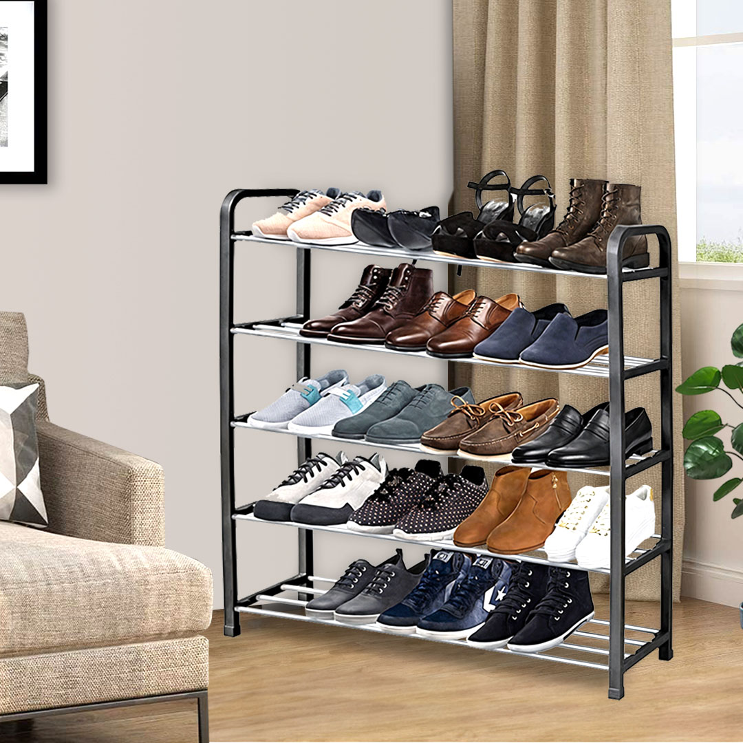 Soga 2X 71X21Cm 5 Layer Shoes And Slippers Organizer Rack Space Saving Shoe Storage Solution For Home Office, Furniture, Storage &Amp; Shelving, Shoe Storage, , ,  - Nz Depot 5