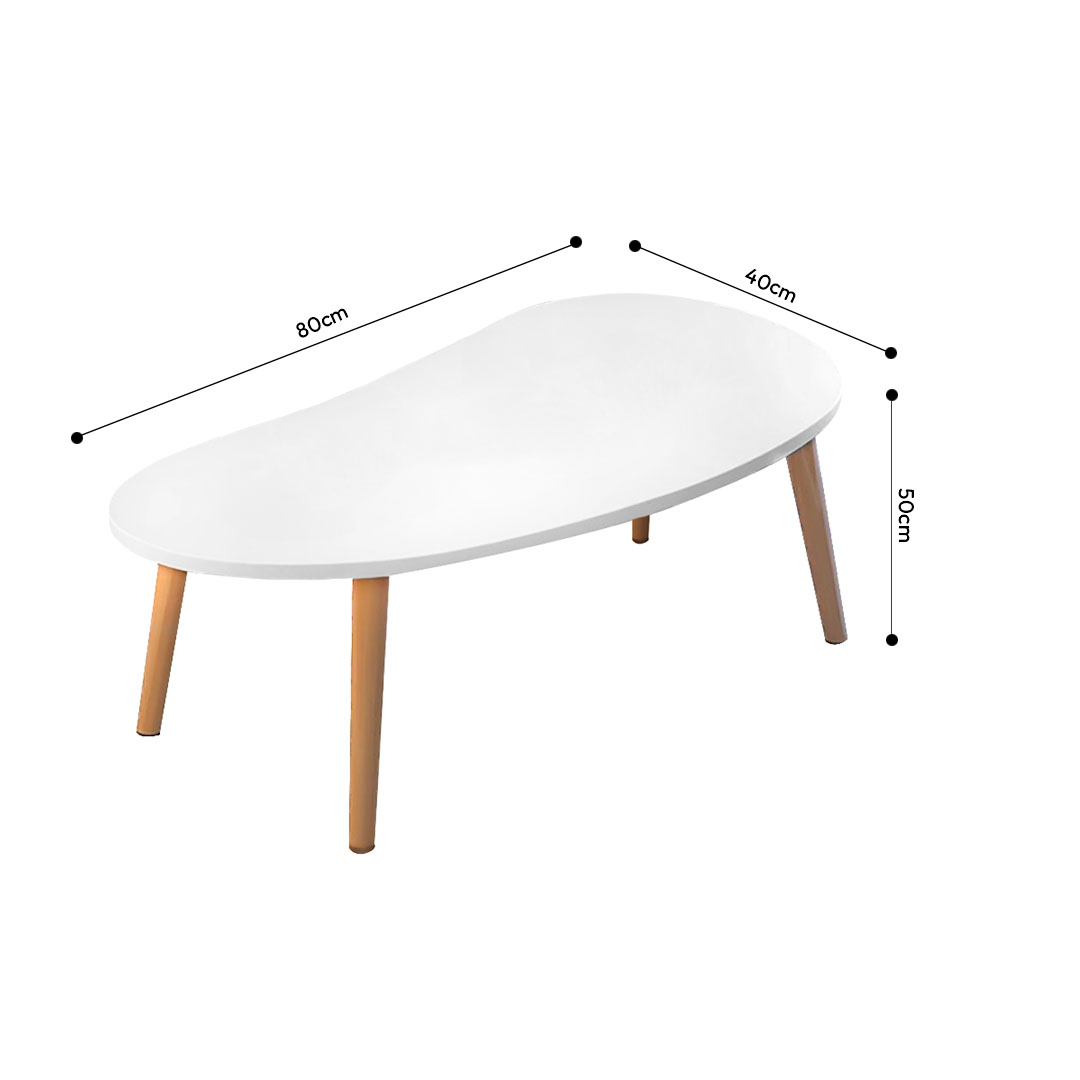 Soga 2X 80X40Cm White Living Room Nordic Coffee Table Simple Modern Home Style, Furniture, Living Room Furniture, Tables, , ,  - Nz Depot 5