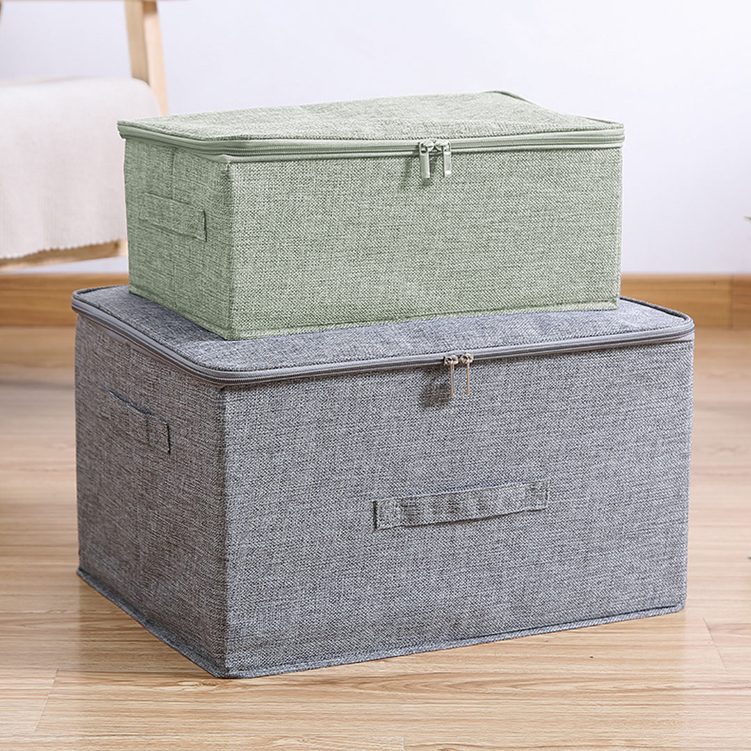 Soga 2X Green Small Portable Double Zipper Storage Box Moisture Proof Clothes Basket Foldable Home Organiser, Furniture, Storage &Amp; Shelving, Home Storage, , ,  - Nz Depot 7